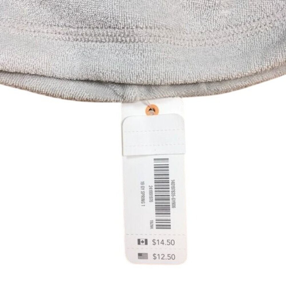 Gymboree Baby Terrycloth Hat – Size 0-6M, Gray, Soft Fabric with Adjustable Knot - Picture 2 of 2